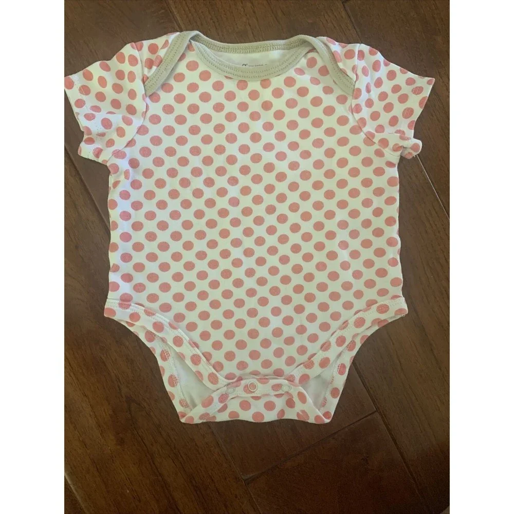 Baby Girl One Piece Cotton Bodysuits Size 3-6 Months Short Sleeve lot of eleven
